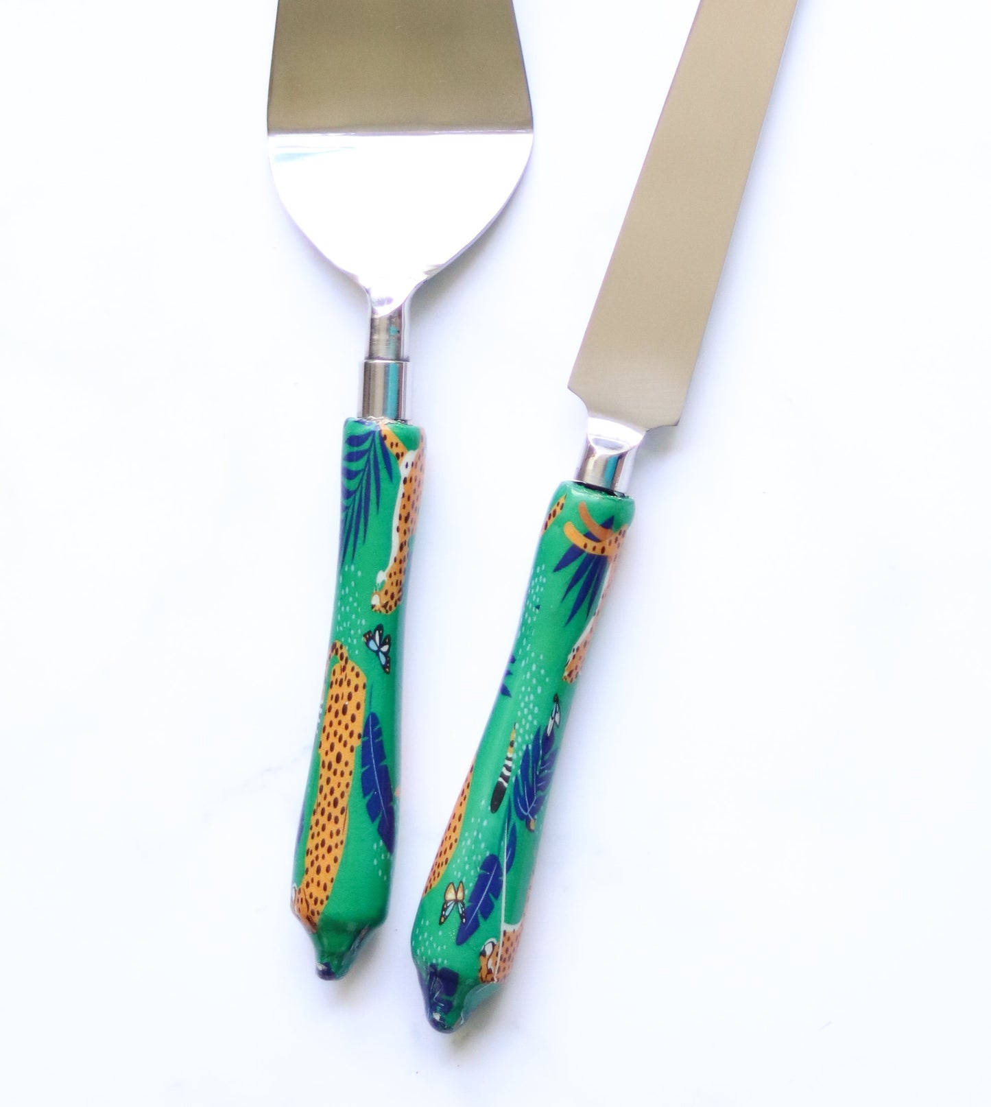 Cake server and knife set - Cake servers - cake cutting knife - Cake knife and server set - Fierce