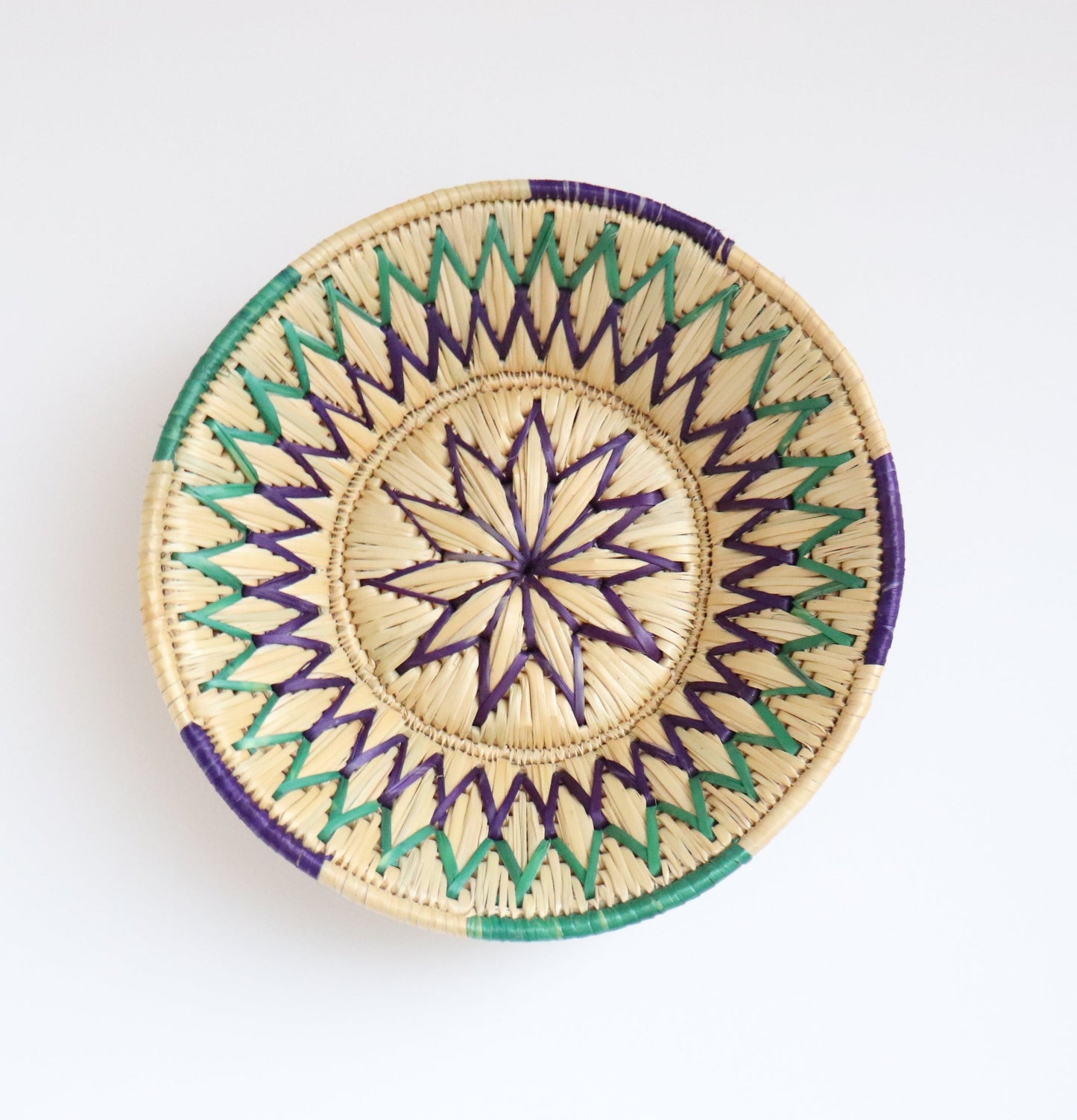 Decorative fruit basket - Special Moonj grass basket - Wall basket for decor - Handwoven grass basket