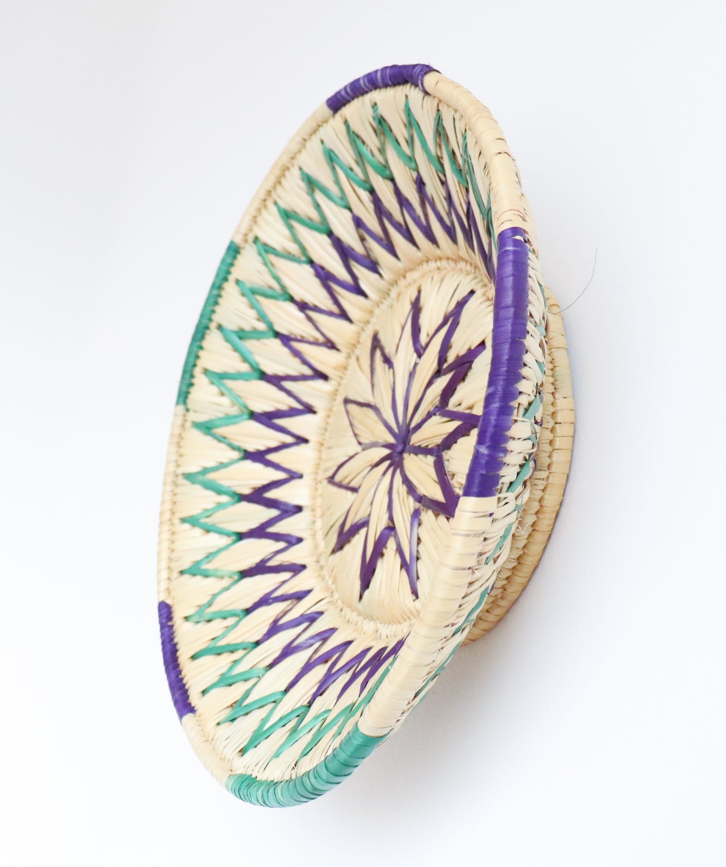 Decorative fruit basket - Special Moonj grass basket - Wall basket for decor - Handwoven grass basket