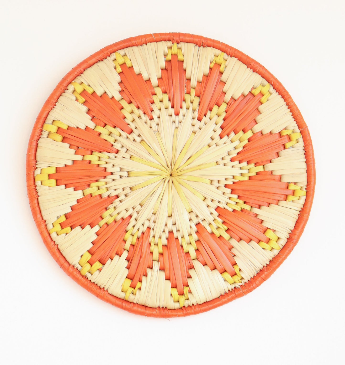 Decorative wall plates - Moonj grass basket - Wall basket for decor - Handwoven grass plate