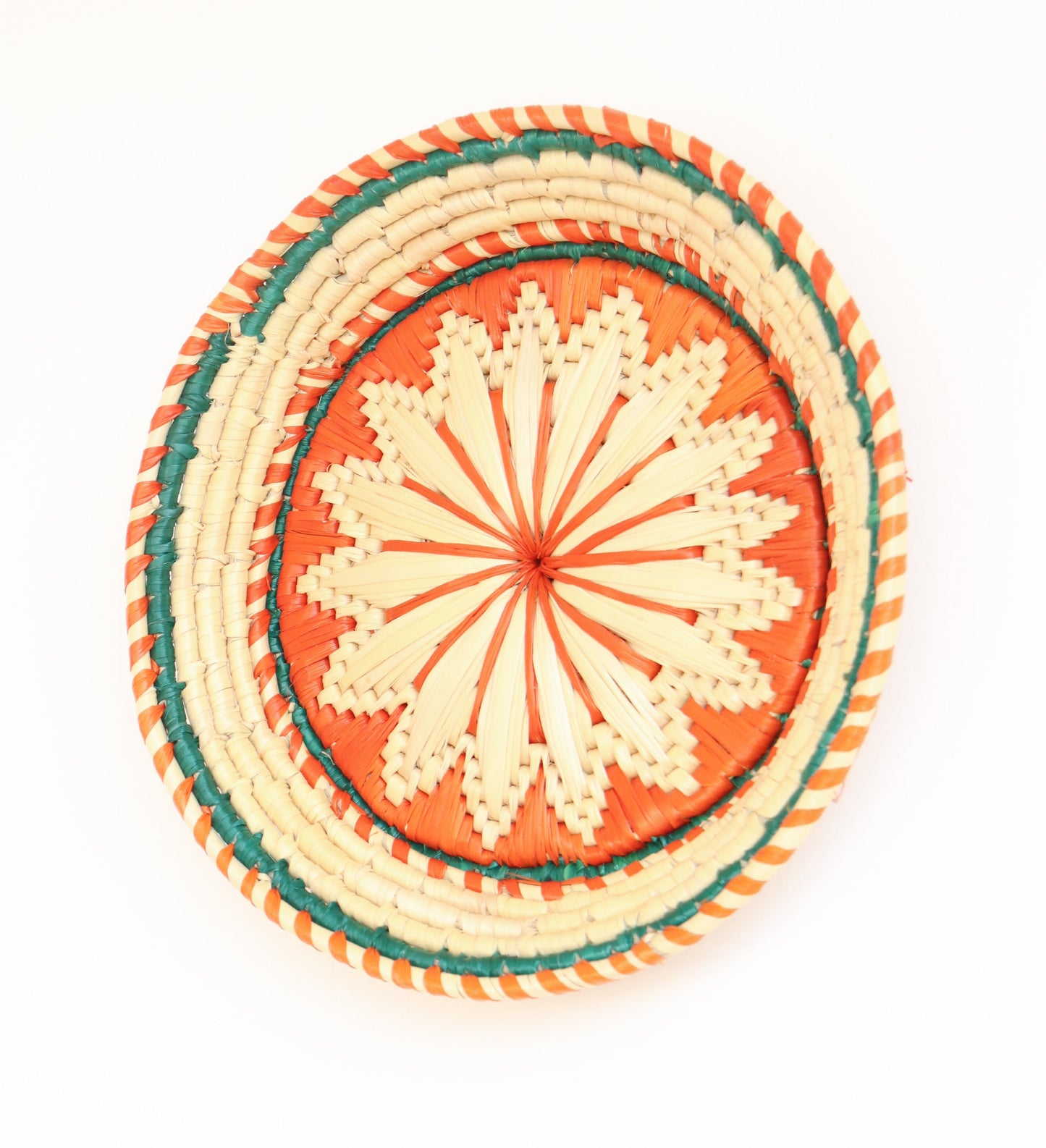 Decorative wall basket - Moonj grass basket - Wall basket for decor - Handwoven grass basket