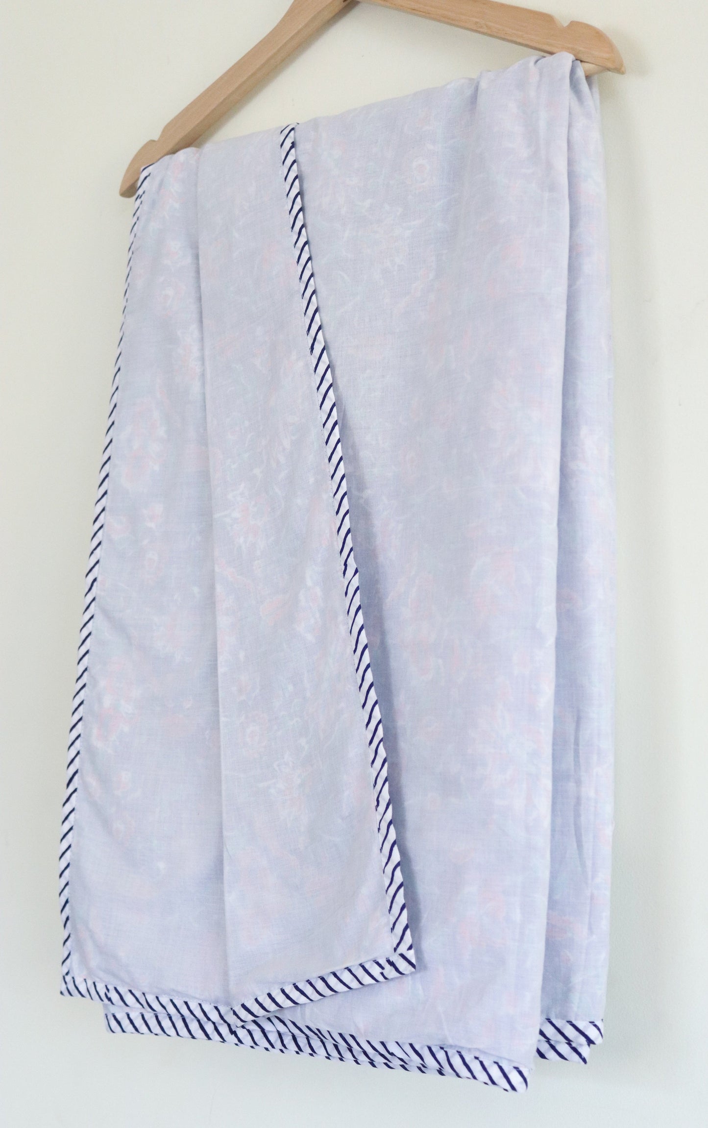 Single size AC Dohar - Block print cotton dohar - 60x90 inches - Mulmul Dohar blanket - three layers cotton fabric