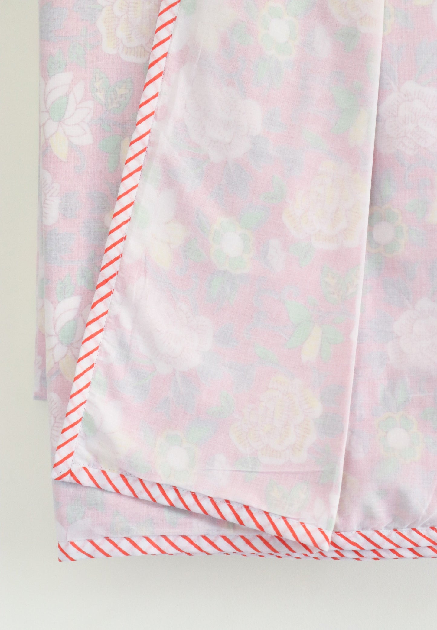 Single size AC Dohar - Block print cotton dohar - 60x90 inches - Mul Dohar blanket - three layers cotton fabric