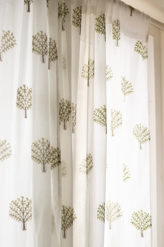 Banyan tree curtains - sheer curtains